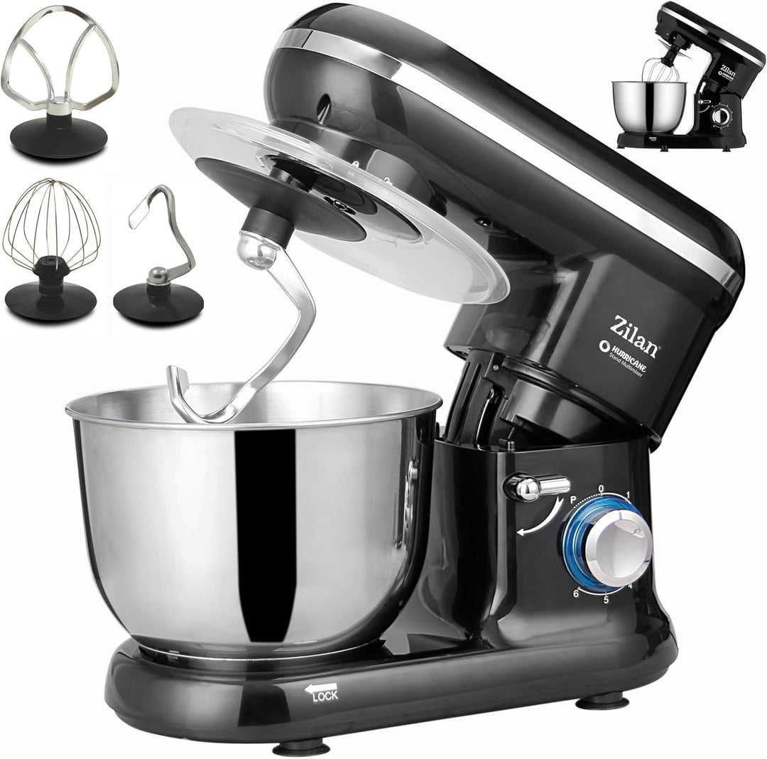 Elektrische Küchenmaschine Rührgeräte & Mixer Knetmaschine zum Backen Teigmaschine Schneebesen Rühr-