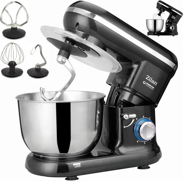 Elektrische Küchenmaschine Rührgeräte & Mixer Knetmaschine zum Backen Teigmaschine Schneebesen Rühr-