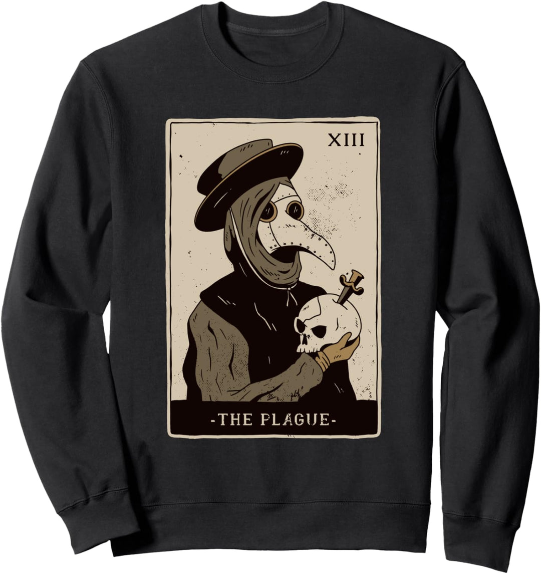 Pest Doktor Pestdoktor Vogelmaske Mittelalter Tarot Seuche Sweatshirt