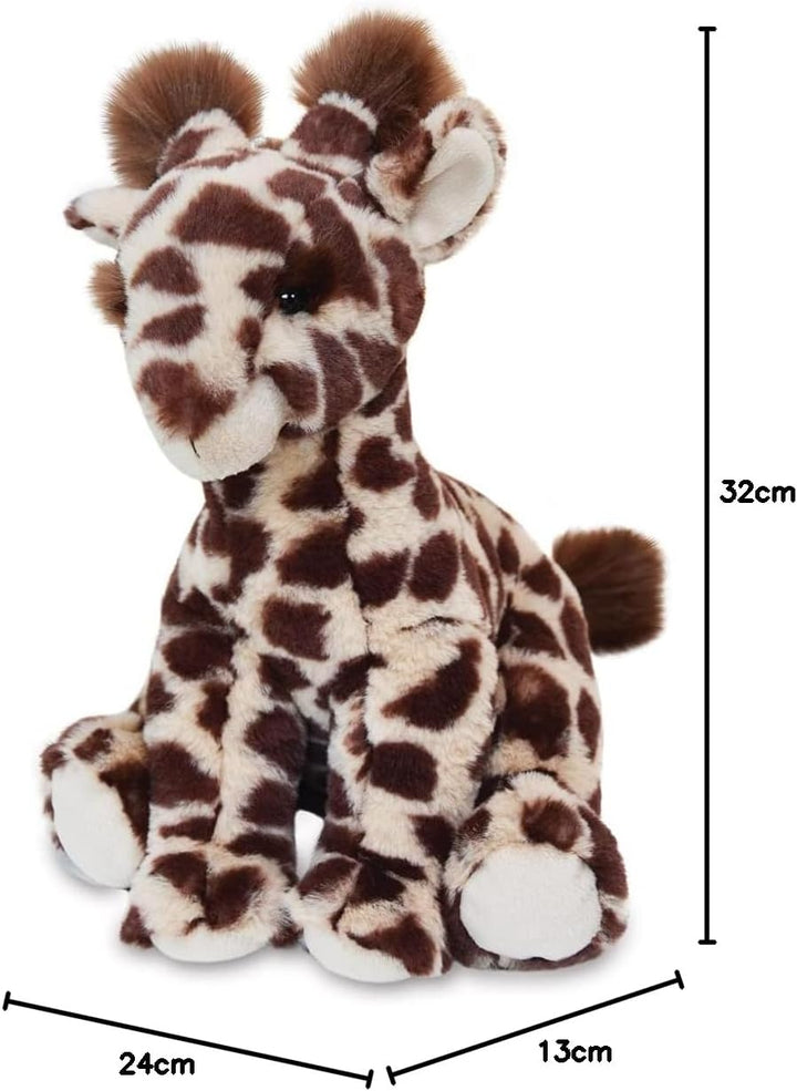 Histoire d'Ours (HISU0) in Plüschtier Lisidie Giraffe, naturell, 30 cm – Geschichte von Bären., Brau