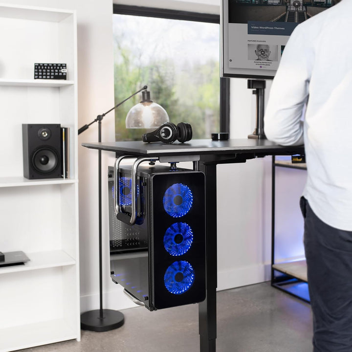 VIVO MOUNT-PC04A Computergehäuse-Halterung für den Schreibtisch bis zu 30 kg Large, Large