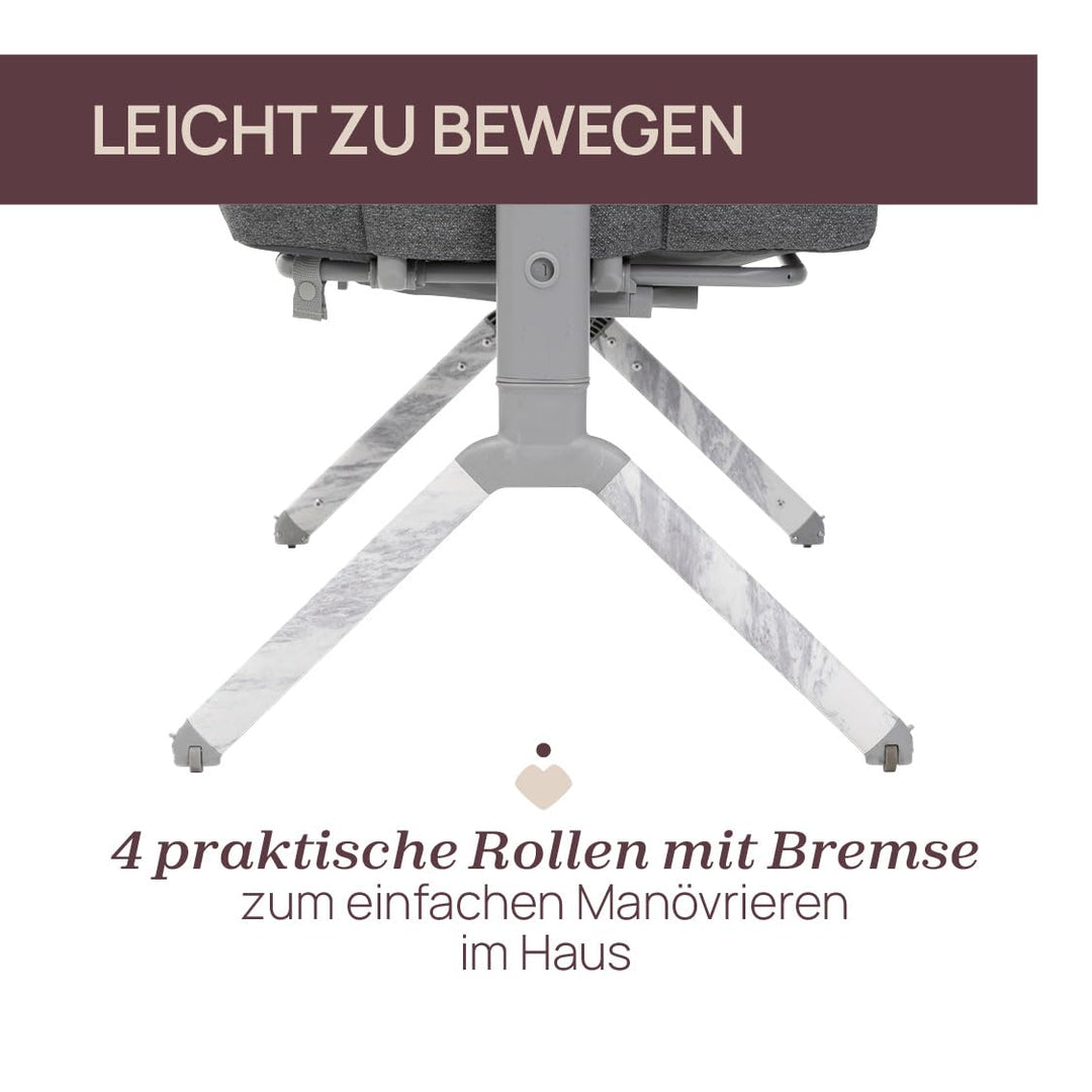 Chicco Next2Me Armonia Baby Beistellbett, aufklappbare Seitengitter, 11 Höhenstufen, höhenverstellba