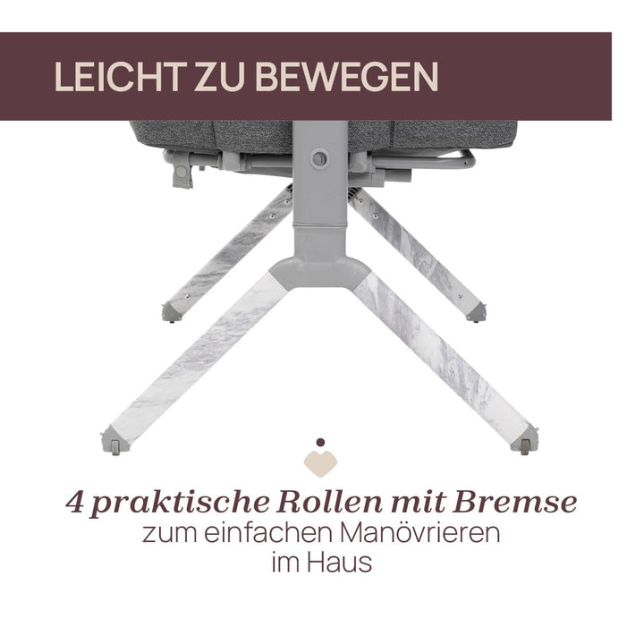 Chicco Next2Me Armonia Baby Beistellbett, aufklappbare Seitengitter, 11 Höhenstufen, höhenverstellba