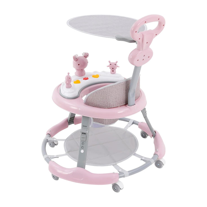 5in1 Lauflernwagen, Kinderwagen mit abnehmbarem Musik- und Spieltablett, höhenverstellbar, Tragkraft