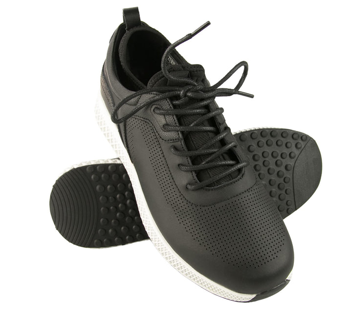 Zerimar Golfschuhe für sportliche Herren | Herren-Ledersneaker | Golfschuhe für Herren | Sportschuhe
