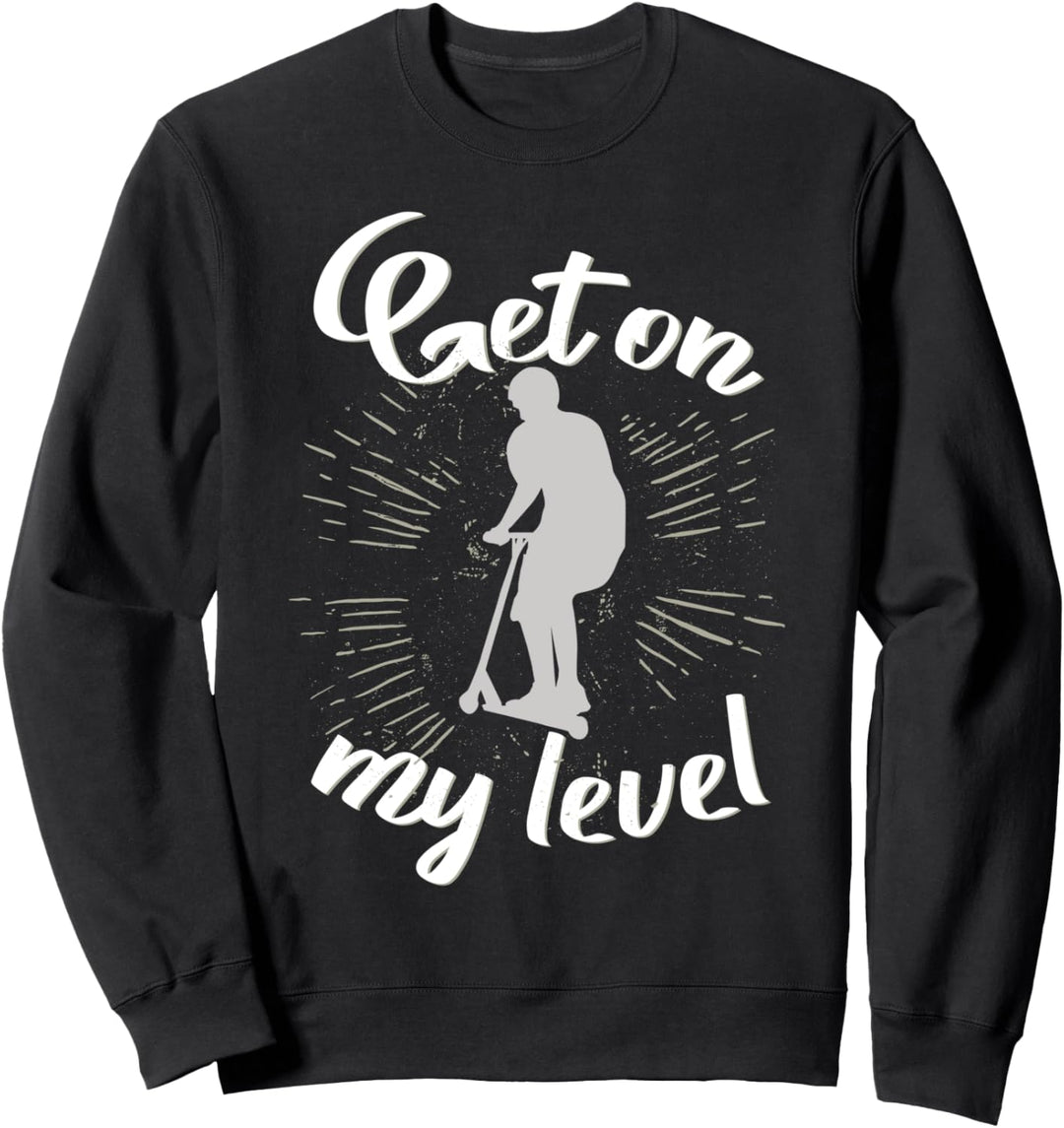 Stunt Scooter und Tretroller Tricks beim freestyle fahren Sweatshirt