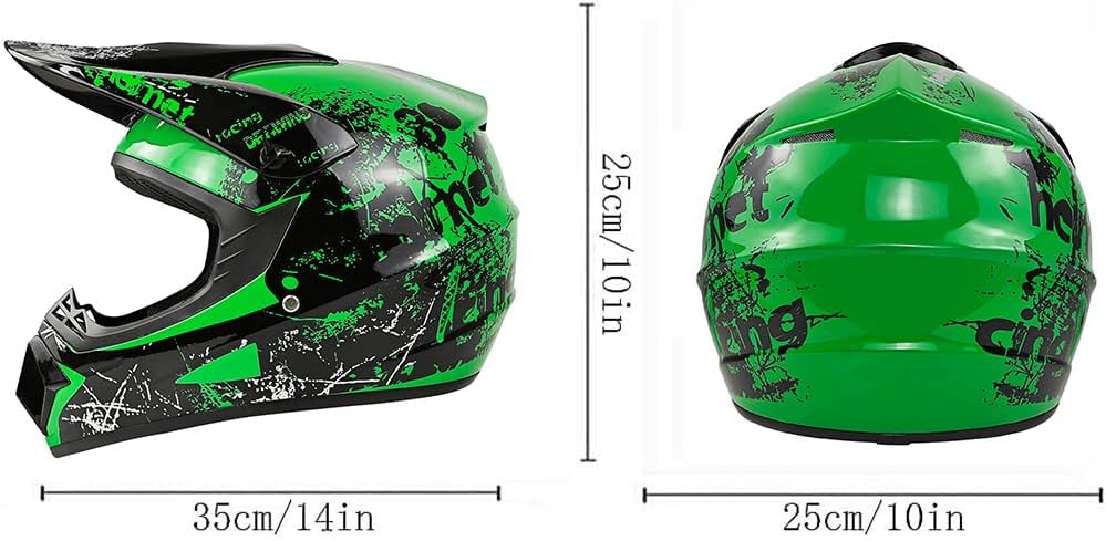 Jugend-Offroad-Motocrosshelme,Fahrradhelme für Jungen und Mädchen,Personalisierter Motorradhelme,CE