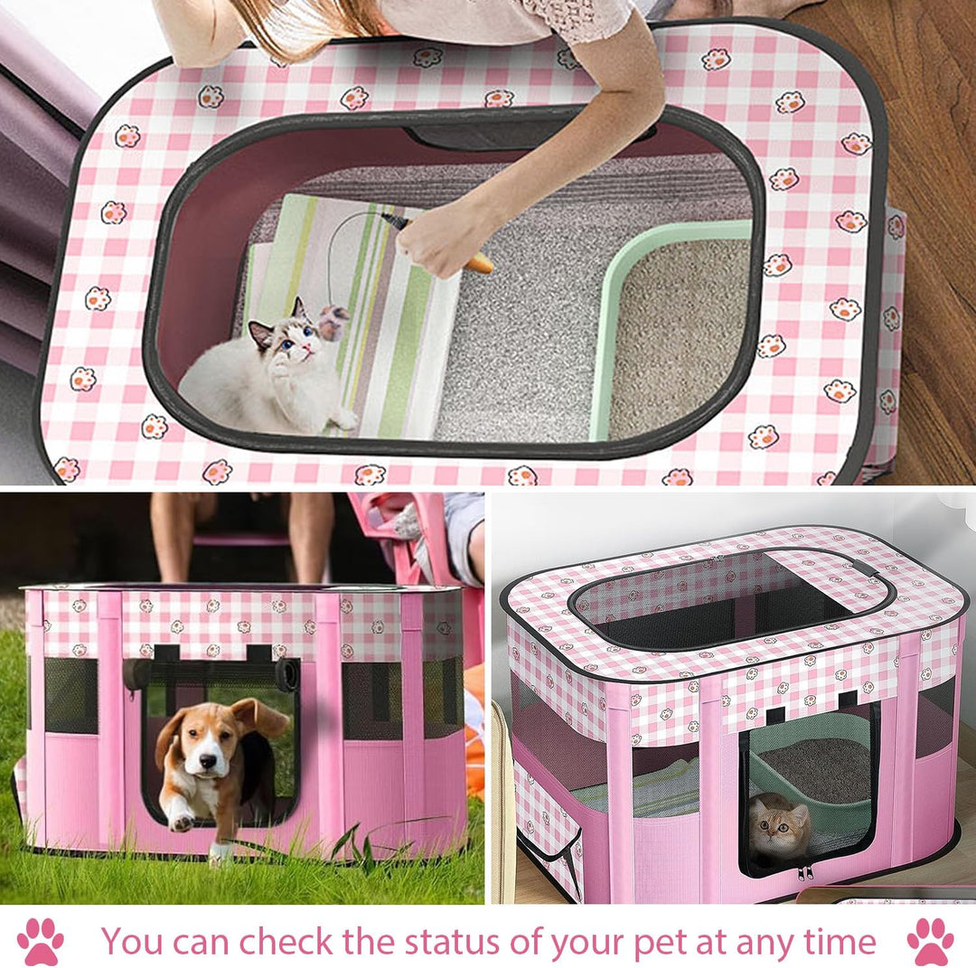 Welpenlaufstall Tierlaufstall, Faltbarer Haustierzaun, Welpenauslauf Rechteckiges Zelt, Welpenlaufst