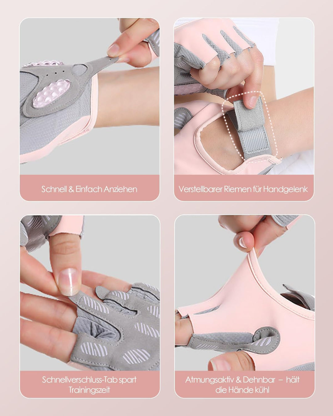Trainingshandschuhe für Herren und Damen – Fitness Handschuhe zum Gym, Gewichtheben, Crossfit, Kraft