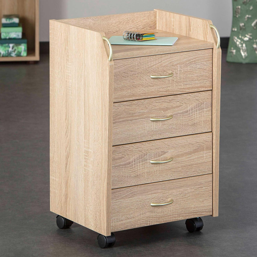 Inter Link – Rollcontainer mit Schubladen -Bürocontainer Standcontainer - Rollschrank Schubladenkomm