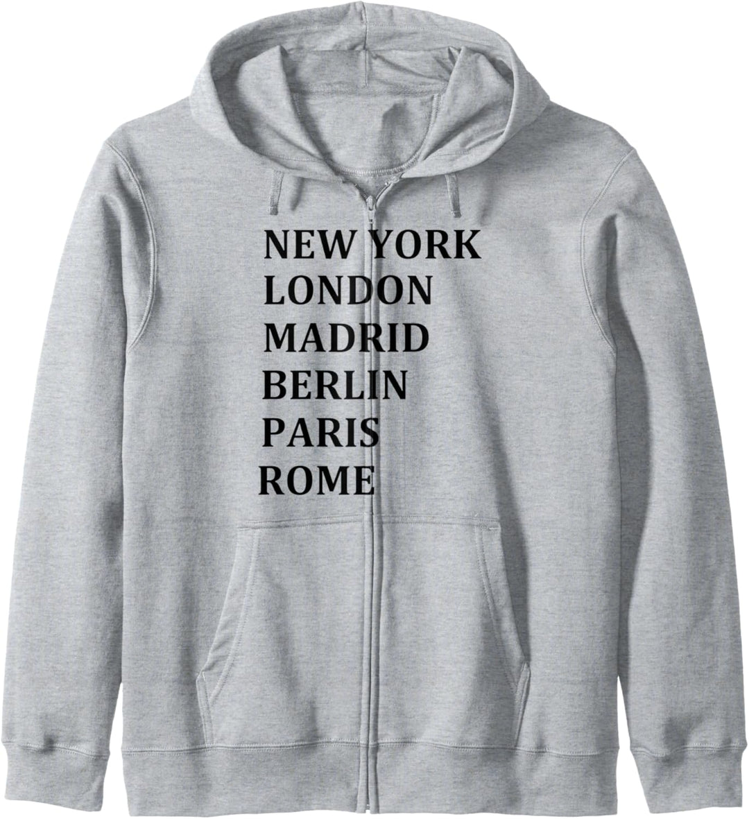Europäische Städte New York London Madrid Berlin Paris Rome Kapuzenjacke