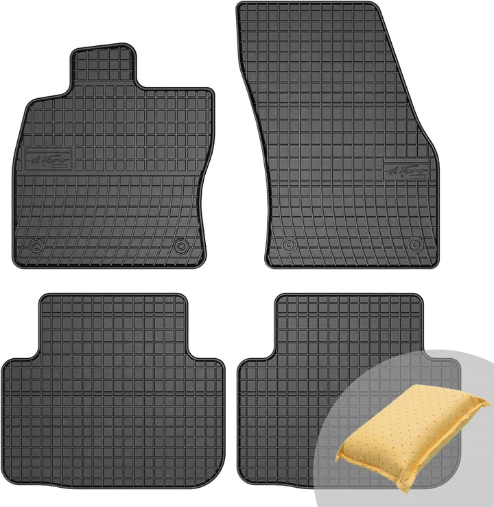FROGUM EL Toro Gummimatten Ganzjähriges-Set von Autofussmatte Auto Fussmatten für Volkswagen Golf Sp