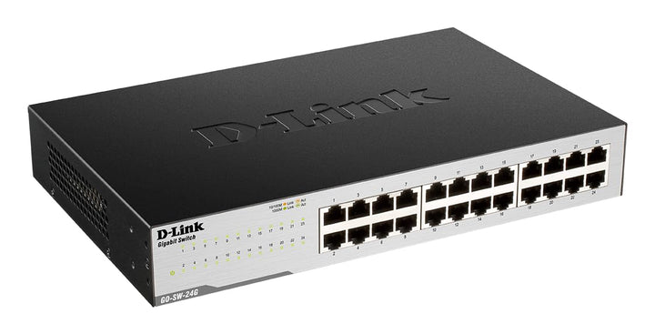 D-Link GO-SW-24G Gigabit Easy Desktop Switch (24 x 10/100/1000-Gigabit-Ports, automatische MDI/MDIX-