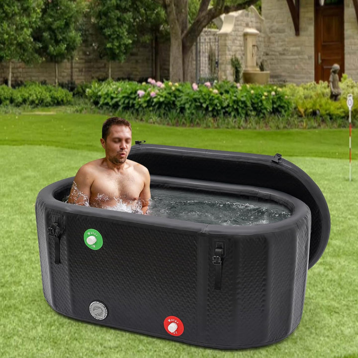 275L Eiswanne für Athleten aufblasbare Badewanne Freistehende Eisbadewanne Aufblasbare Faltbare Erwa