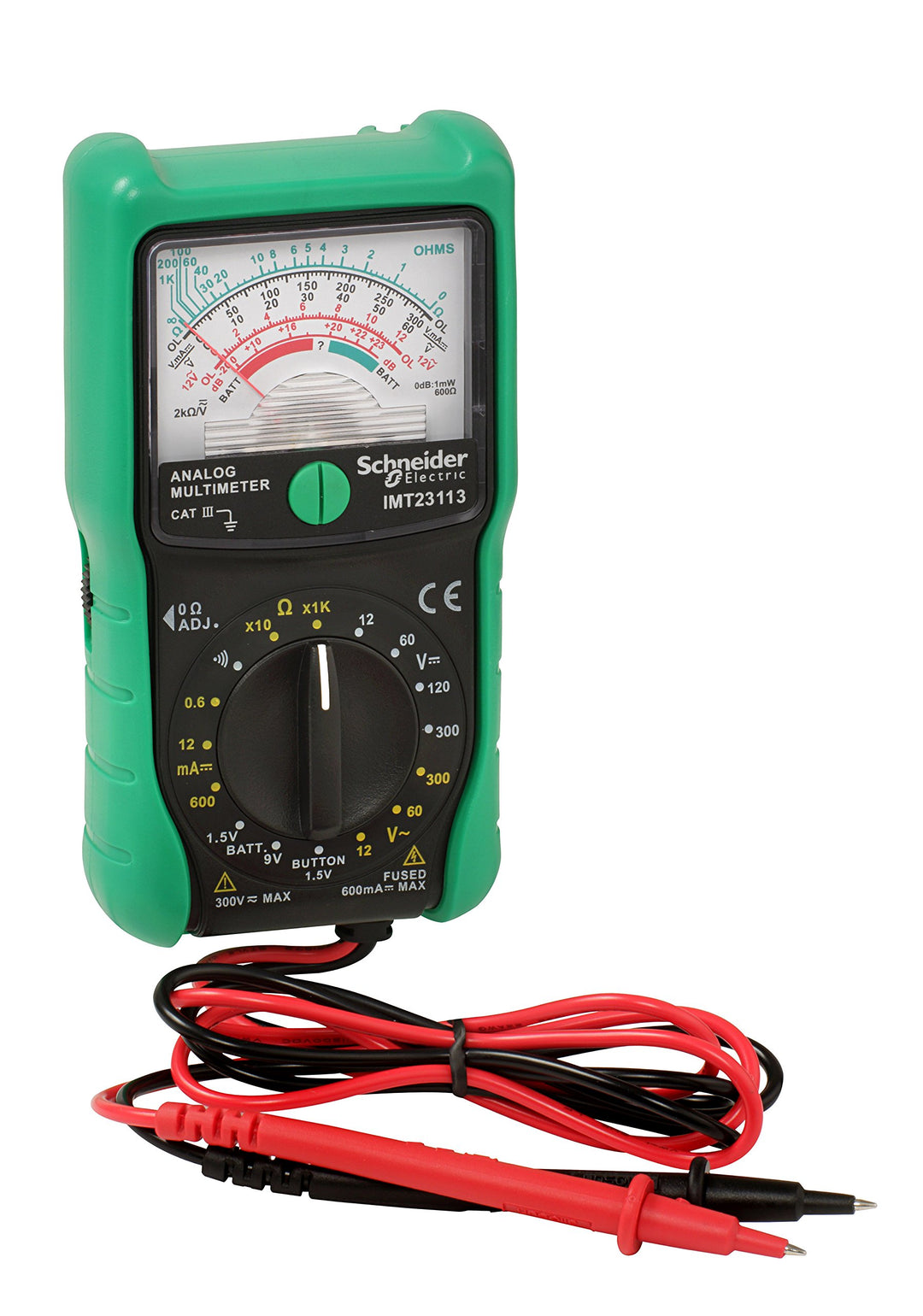 Schneider Electric SC5IMT23213 Analog-Multimeter Cat III, 300 V, Grün