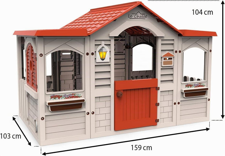 Chicos - Le Chalet Spielhaus | Gartenhaus Kinder für Jungen und Mädchen ab 2 Jahren | Spielhaus Kind