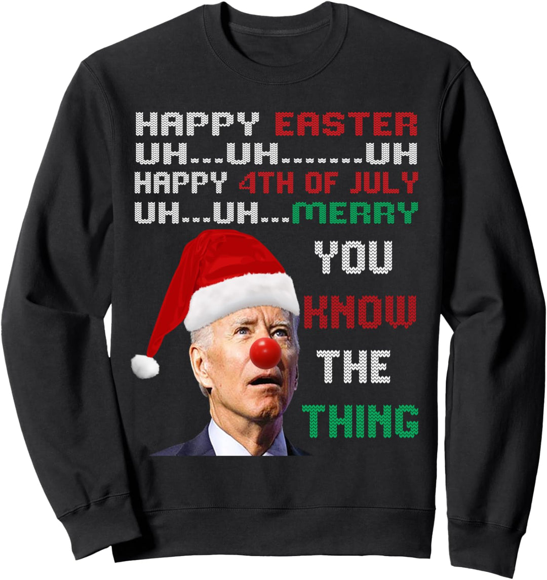 Joe Biden Ugly Christmas Sweater For Men & Women Funny Ugly Sweatshirt