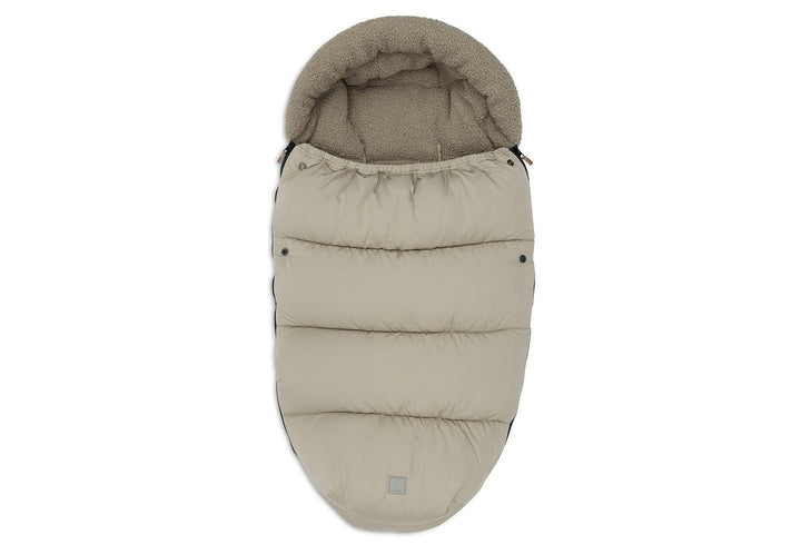 Jollein Fusssack Olive Green - Für Buggy und Kinderwagen - Für 3-Punkt- und 5-Punkt-Gurt - Mit Teddy