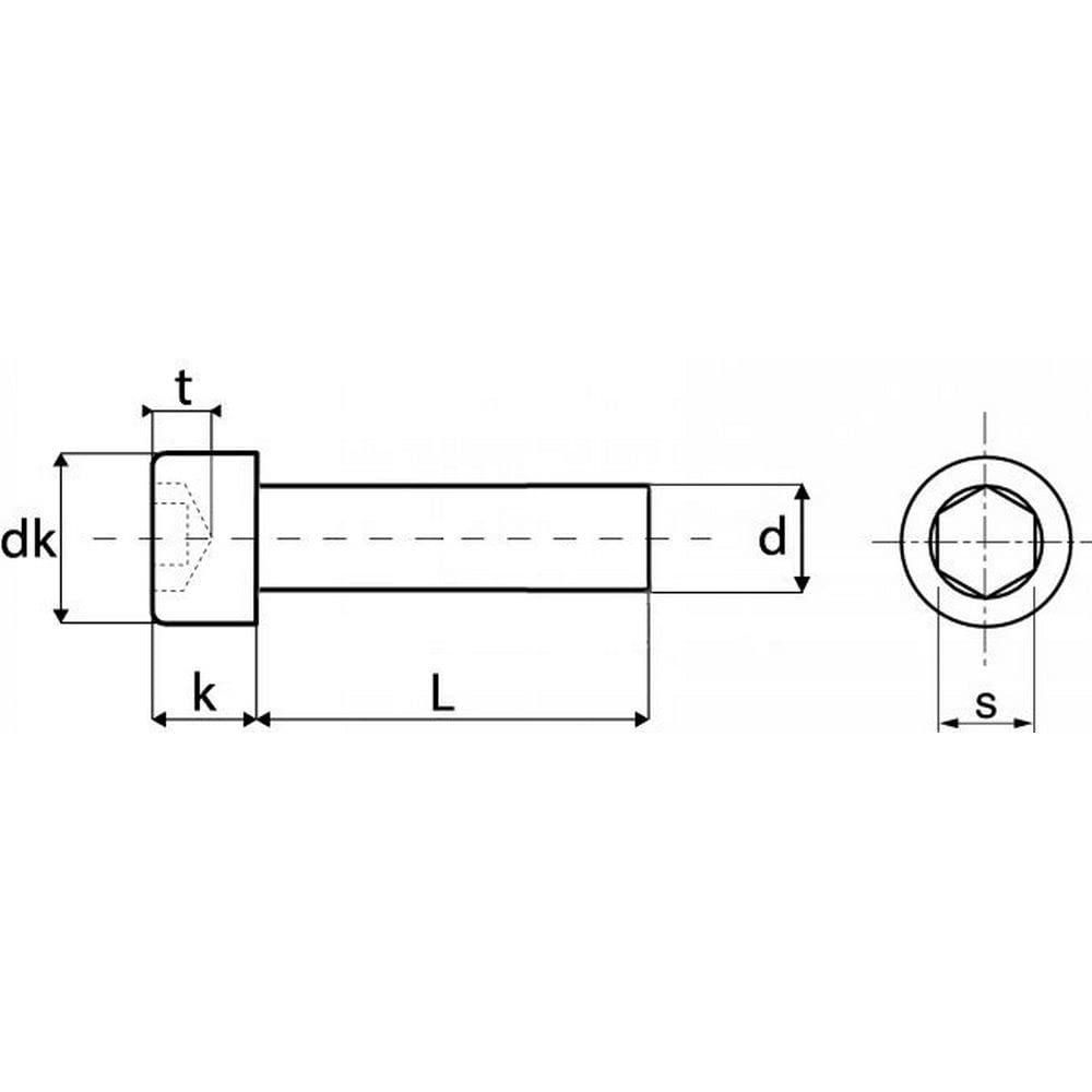 500 X Zylinderschrauben mit Innensechskant DIN 912 A2 M 2X18 Zylinderkopf ISO 4762 M 2 x 18 500, M 2