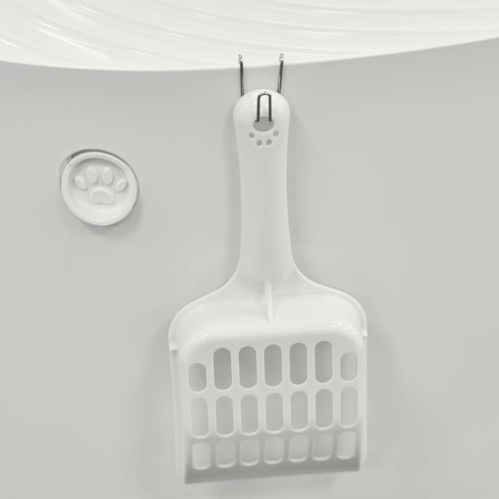 Iris Ohyama, Katzentoilette, Geschlossene Katzentoilette, Schaufel, L53 x T41 x H37 cm, PUNT-530, We