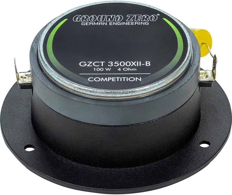 Ground Zero GZCT 3500XII-B Competition Series – Hochleistungs-Kompressionshochtöner 3,2 Ohm | 100 dB