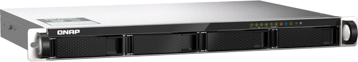 QNAP 4-Bay 1U Short-Depth 12" NAS. Marvell Octeon TX2 CN9130 / CN9131 64-bit Quad-core 2.2 GHz. 4GB