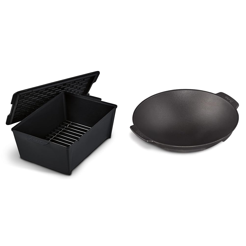 Enders® SWITCH GRID Dutch Oven, Rib Roaster & Switch Grid Wok schwarz, aus massiv, emailliertem Guss