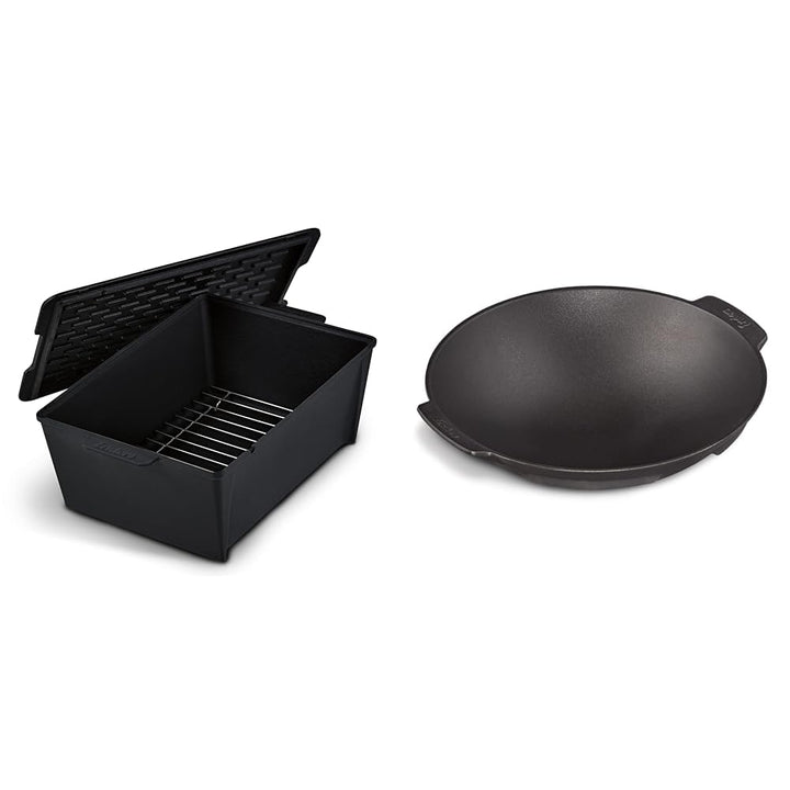 Enders® SWITCH GRID Dutch Oven, Rib Roaster & Switch Grid Wok schwarz, aus massiv, emailliertem Guss