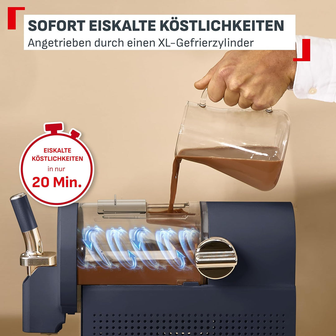 Tefal Freezi Instant Softeis- & Slushmaschine, inkl. 2 Eisbehälter, 5 Automatikprogramme, automatisc