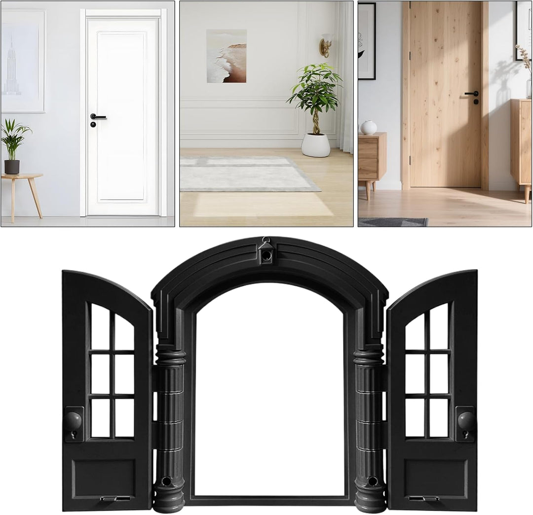Katzentür für Innenräume,Im französischen Retro-Design mit Einer abschliessbaren Funktion,Katzendurc
