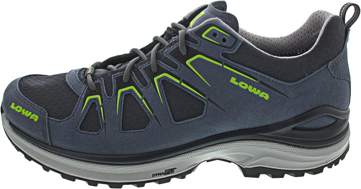 LOWA Halbschuh INNOX EVO GTX LO 42 EU Stahlblau Limone, 42 EU Stahlblau Limone