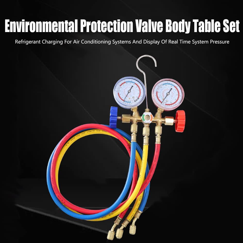 Vakuumpumpe Manifold Gauge Set, Fydun Kältemittel Klimaanlagen Werkzeuge AC Diagnose Manifold Anzeig