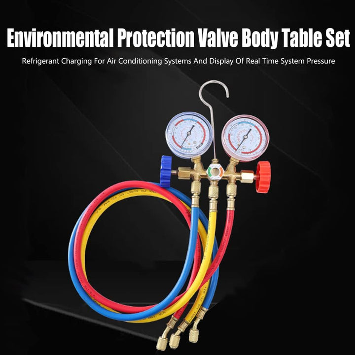 Vakuumpumpe Manifold Gauge Set, Fydun Kältemittel Klimaanlagen Werkzeuge AC Diagnose Manifold Anzeig