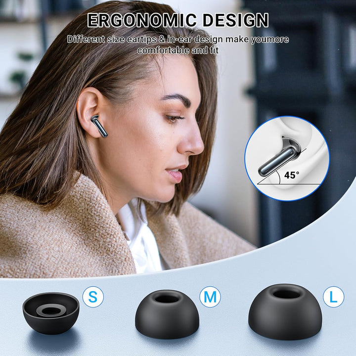 Bluetooth Kopfhörer,Kabellose Bluetooth Kopfhörer 5.3 In Ear Kopfhörer,42 Stunden Spielzeit,Sportkop