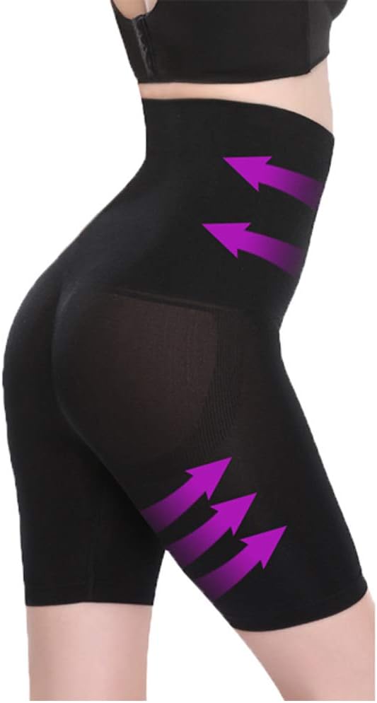 ANGOOL Contenitive Thong Shapewear Hohe Taille, Formende Unterwäsche für Damen S 2 Pack Nero, S 2 Pa