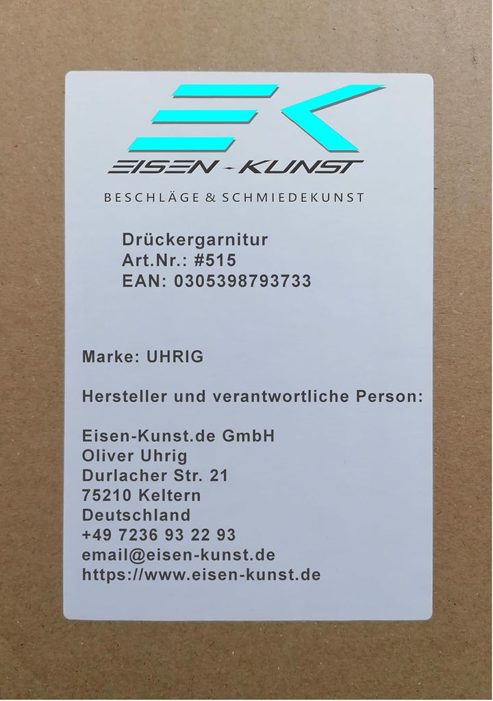UHRIG Retro Türklinke im Vintage-Design - nostalgische Drücker-Garnitur im Antik-Stil (Paar)