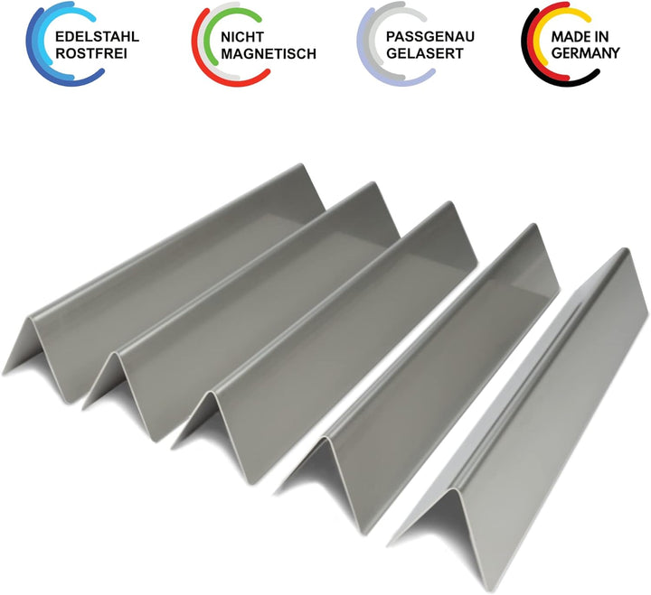 Fire World Aromaschienen Weber Spirit 310 320 330 Edelstahl 1.4301 V2A Flavorizer Bars Aromaschienen