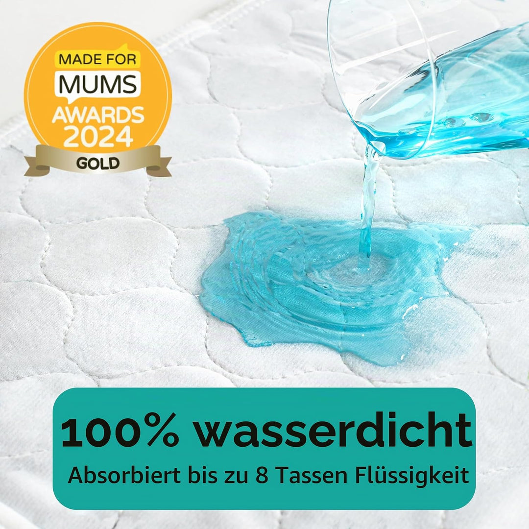 Hygge Sheets® Bettunterlage wasserdicht für Kinder | passend für Baby- & Kinderbett bis 90 cm Breite