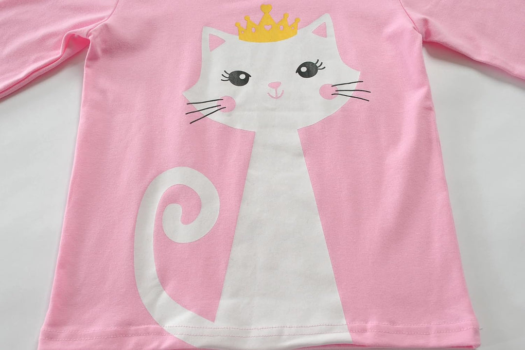 EULLA Kinder Schlafanzüge Mädchen Langarm Winter Pyjama Set Baumwolle Meerjungfrau Einhorn Prinzessi