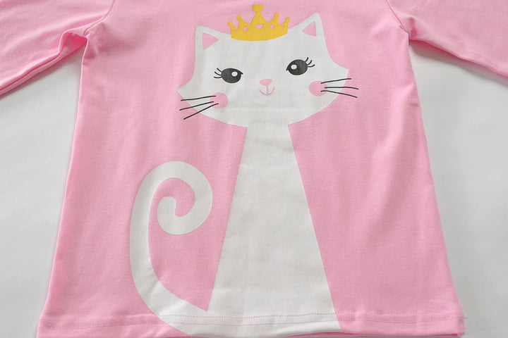 EULLA Kinder Schlafanzüge Mädchen Langarm Winter Pyjama Set Baumwolle Meerjungfrau Einhorn Prinzessi