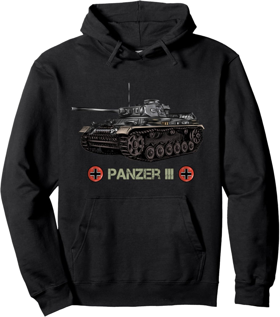 2. Weltkrieg Deutscher Panzer Panzer 3 WW2 Geschenk Pullover Hoodie
