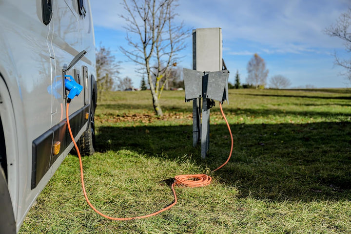 Brennenstuhl Camping CEE-Verlängerungskabel mit CEE-Stecker und Winkelkupplung inkl. Schutzkontakt-K