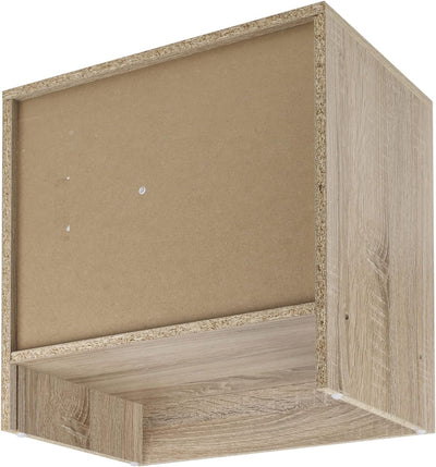 URBNLIVING Kompakter Nachttisch aus Holz, 1 Schublade, Nachttisch, Nachttisch, Beistelltisch, Anthra