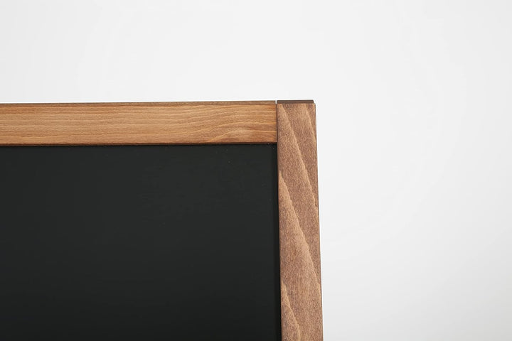 Kreidetafel Kundenstopper Keitum Wood Line | hochwertiges, wetterfestes Buchenholz | zwei 78x59cm Kr