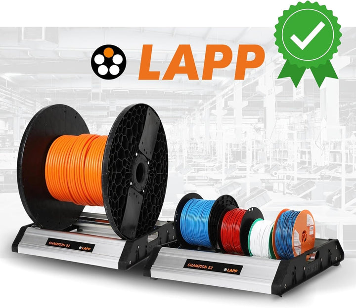 Lapp 85008070 Kabeltrommel Abroller bis 52cm - Trommelabroller Profi | Robuste Abrollvorrichtung f6c
