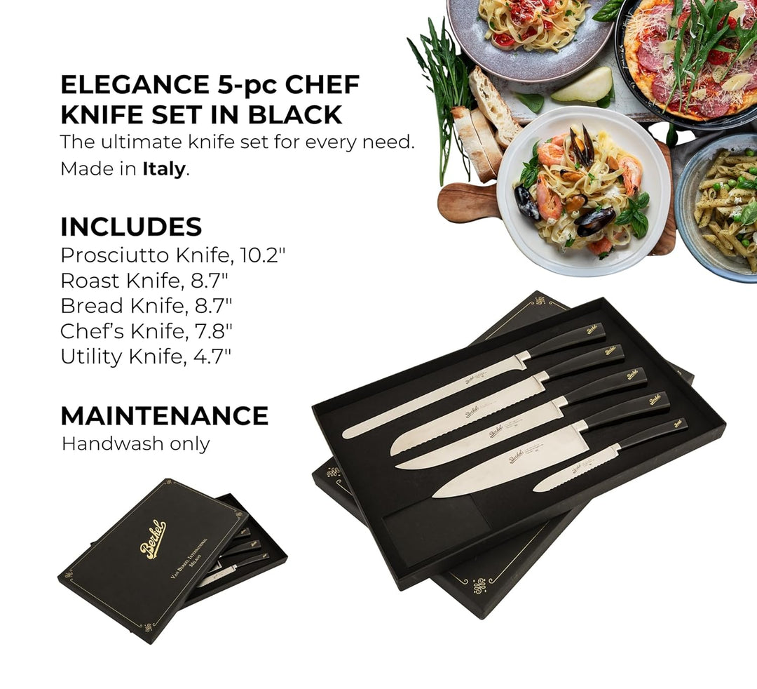 Berkel Elegance Set mit 5 chef-Messern Schwarz