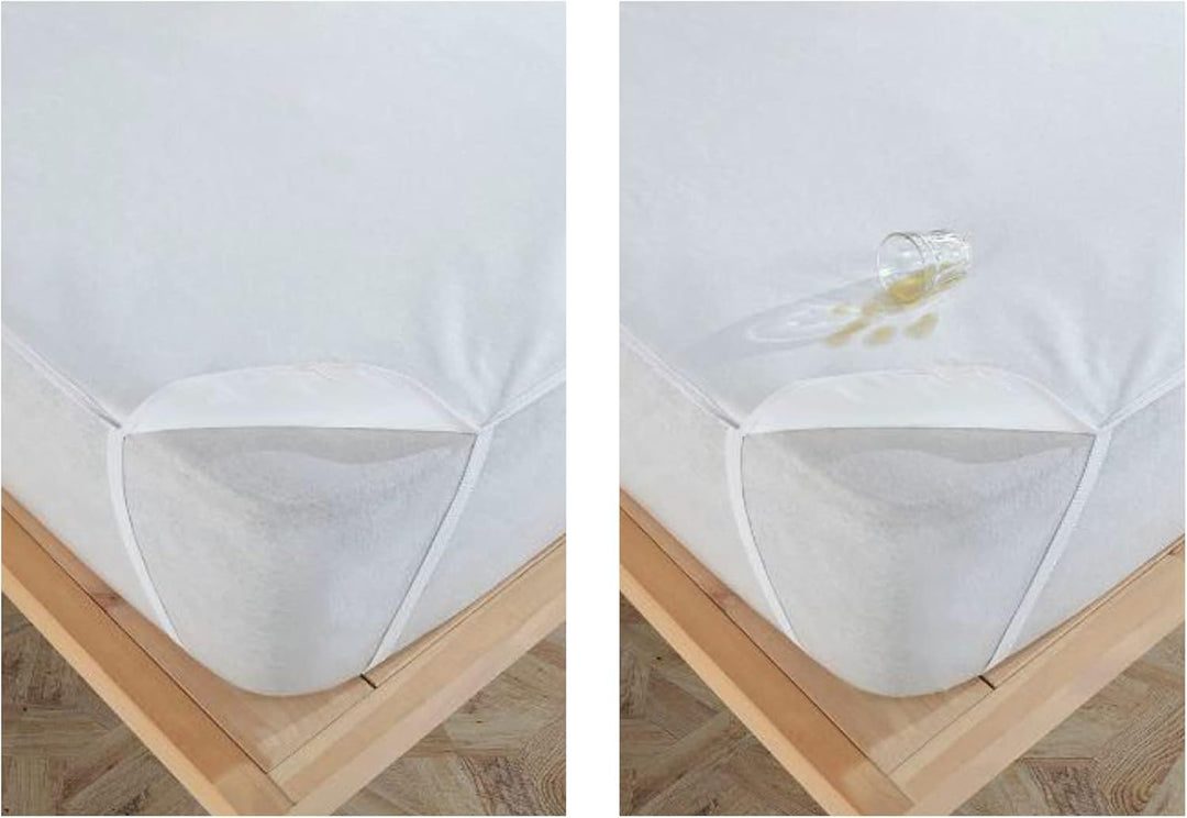 MEBY 70x140 cm wasserdichter Matratzenschoner für Baby. Atmungsaktive Matratzenauflage aus Baumwolle