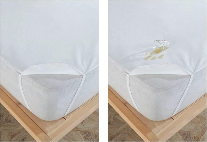 MEBY 70x140 cm wasserdichter Matratzenschoner für Baby. Atmungsaktive Matratzenauflage aus Baumwolle