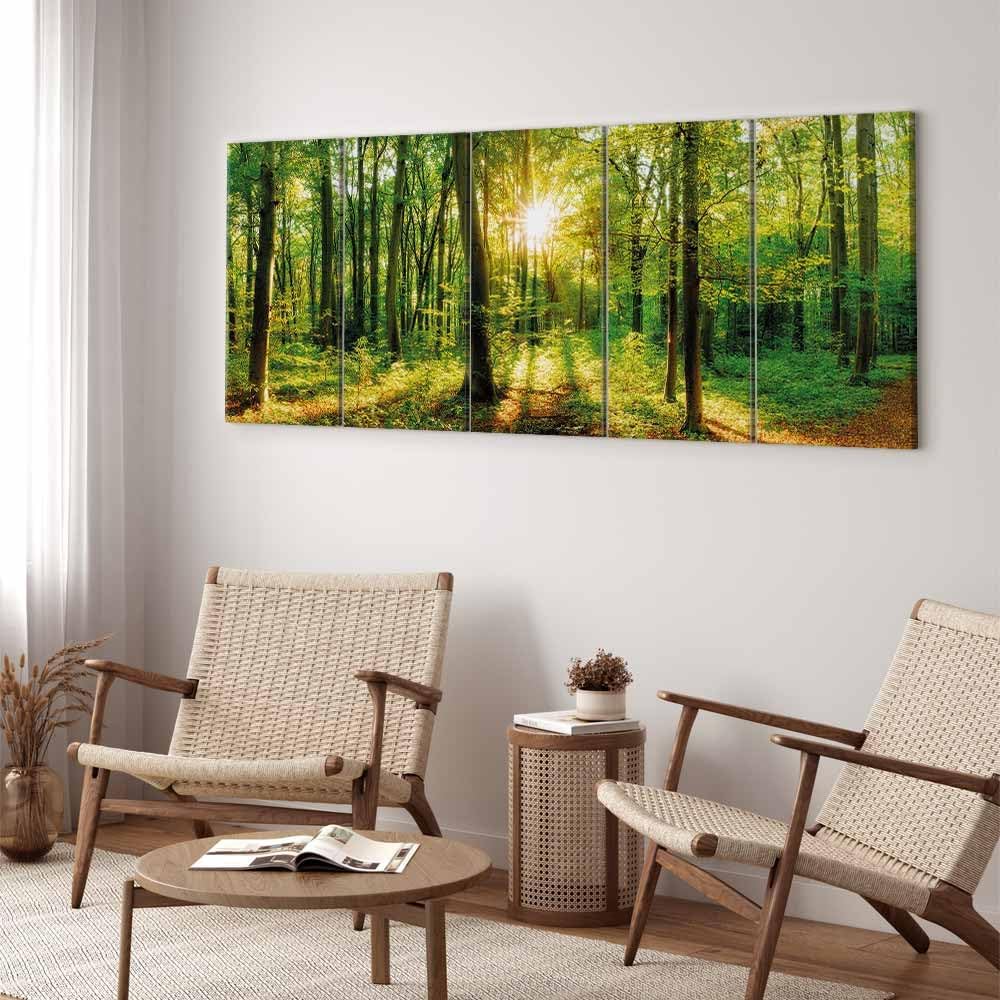 murando Akustikbild Wald Bilder Akustikschaum Hochleistungsschallabsorber Schallschutz Leinwand 5 tl
