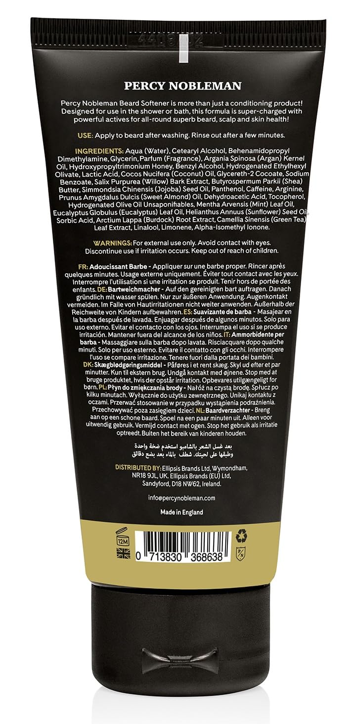 Beard Softener by Percy Nobleman. A Beard Conditioner Conditioner Shea Butter, Coconut & Argan Oil f